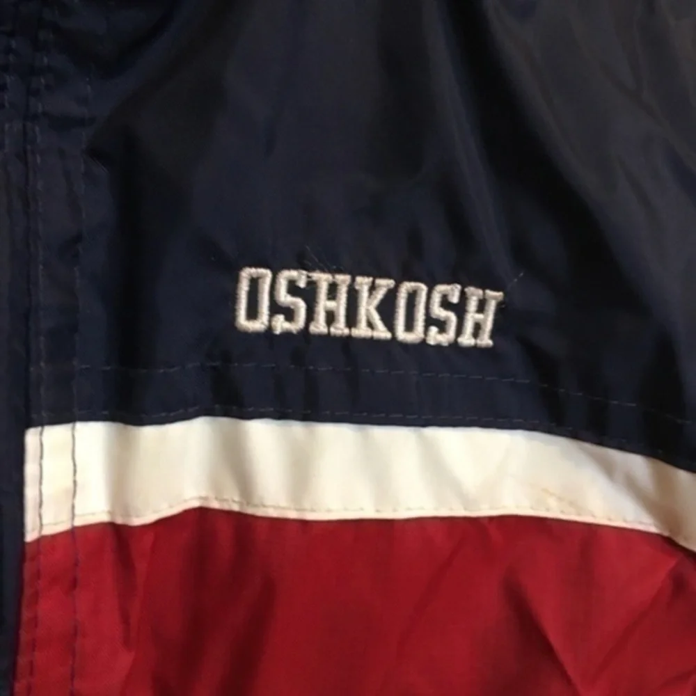 Boys size 3T Osh Kosh navy and red windbreaker